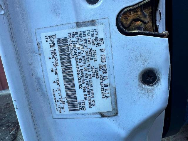 1991 Mercury Sable Ls მანქანა იყიდება აუქციონზე, vin: 1MECM5844MG622652, აუქციონის ნომერი: 74884875