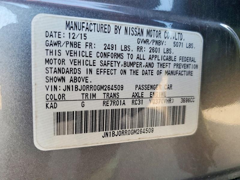 Продаж на аукціоні авто 2016 Infiniti Qx50, vin: JN1BJ0RR0GM264509, номер лоту: 99524675