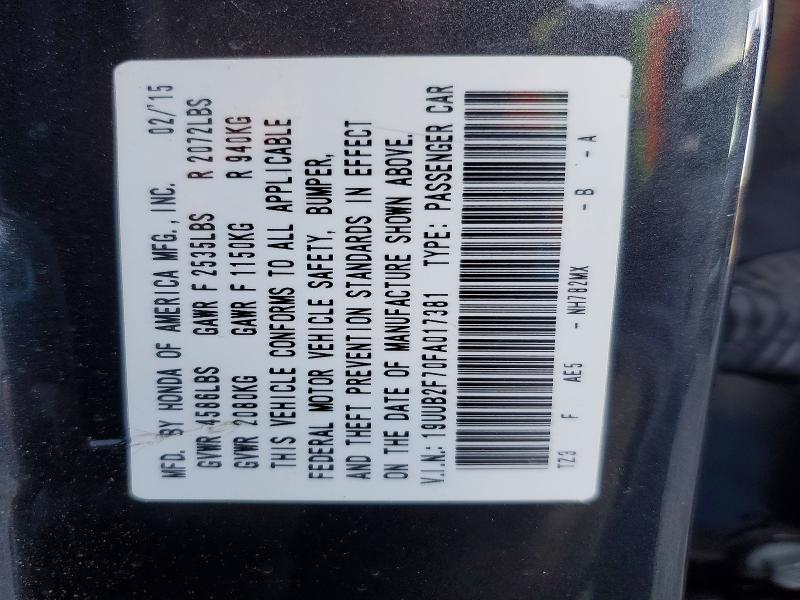 Продаж на аукціоні авто 2015 Acura Tlx, vin: 19UUB2F70FA017381, номер лоту: 74814485