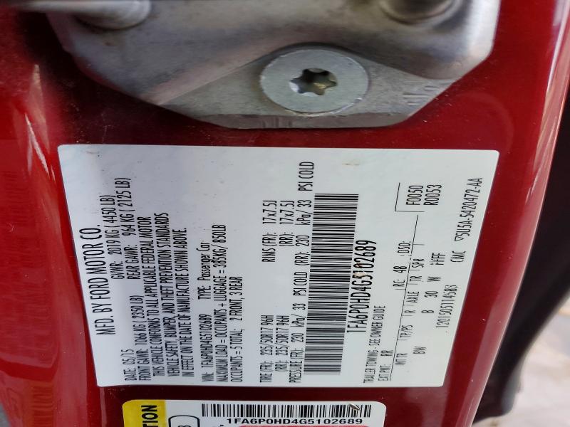 Aukcja sprzedaży 2016 Ford Fusion, vin: 1FA6P0HD4G5102689, numer aukcji: 72589125