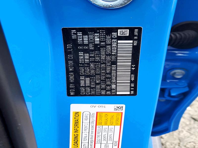 Aukcja sprzedaży 2025 Honda Civic, vin: JHMFL5G44SX001958, numer aukcji: 74117275
