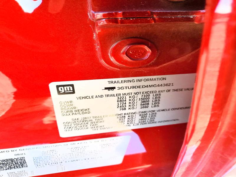 Продажа на аукционе авто 2021 Gmc Sierra, vin: 3GTU9DED4MG443621, номер лота: 73248815