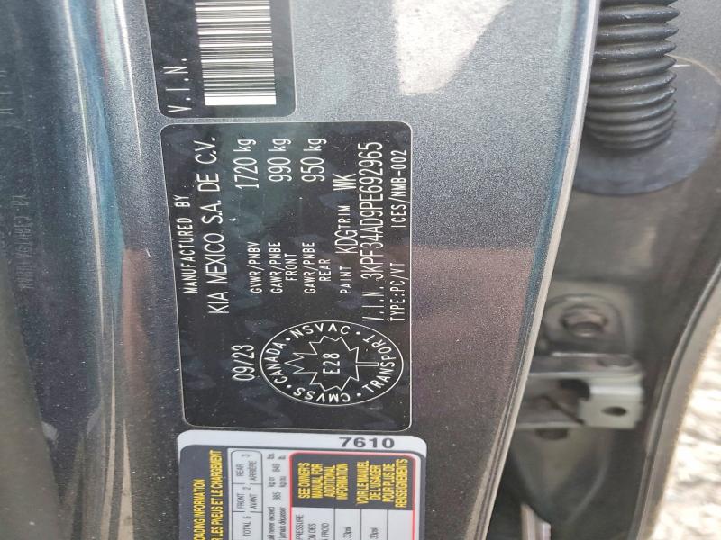 Продаж на аукціоні авто 2023 Kia Forte Ex, vin: 3KPF34AD9PE692965, номер лоту: 99715555