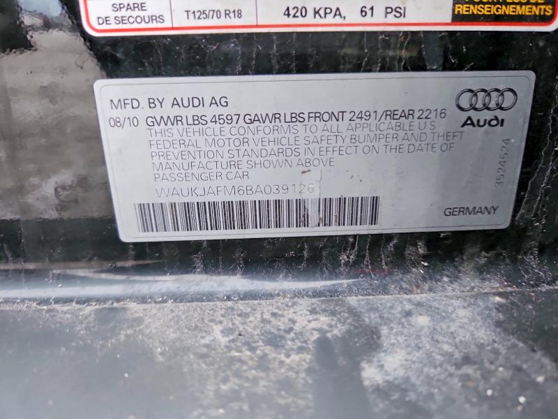 Продажа на аукционе авто 2011 Audi A3 Premium, vin: WAUKJAFM6BA039126, номер лота: 99855135