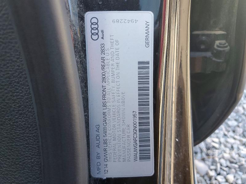 Продажа на аукционе авто 2016 Audi A7, vin: WAUWGAFC3GN001957, номер лота: 72223885