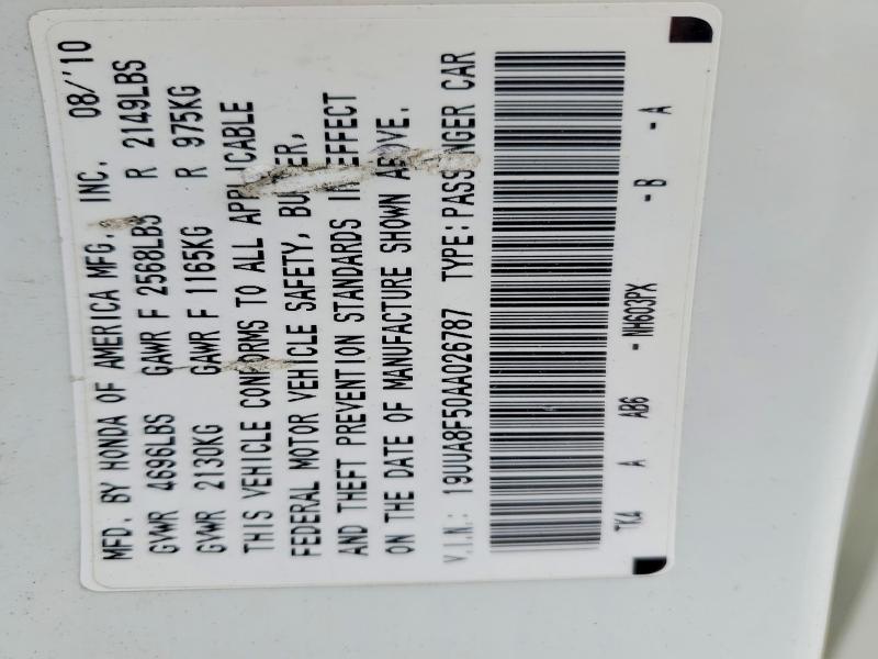 Aukcja sprzedaży 2010 Acura Tl, vin: 19UUA8F50AA026787, numer aukcji: 74580425