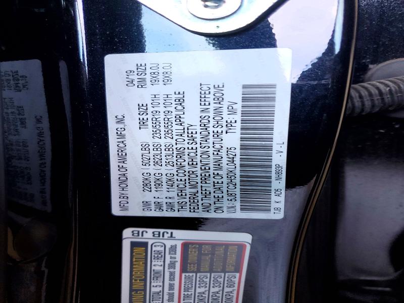 Продажа на аукционе авто 2019 Acura Rdx Techno, vin: 5J8TC2H50KL044275, номер лота: 72586045