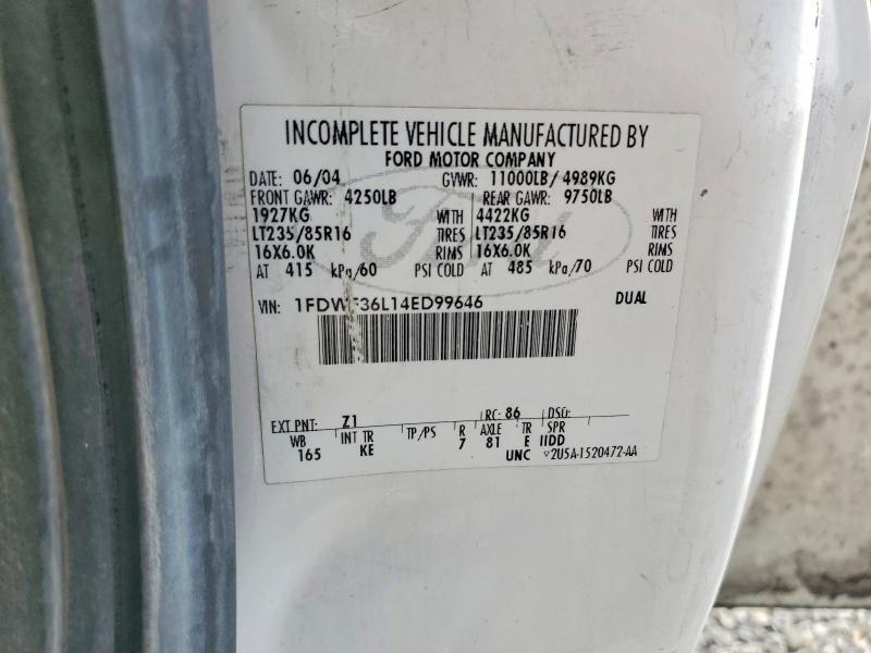 2004 Ford F350 მანქანა იყიდება აუქციონზე, vin: 1FDWF36L14ED99646, აუქციონის ნომერი: 73910435