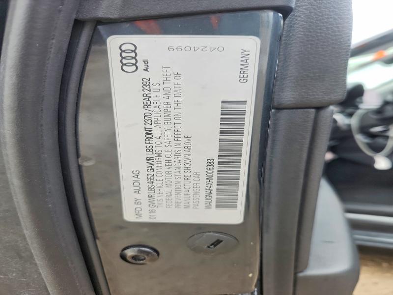 Продажа на аукционе авто 2017 Audi A4, vin: WAUGNAF4XHN006383, номер лота: 74350545