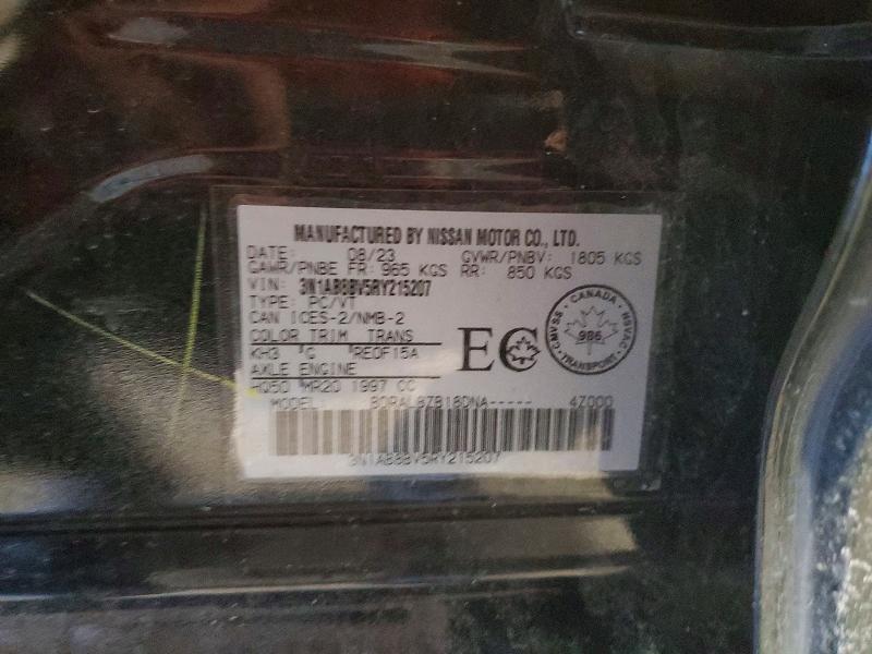 Продаж на аукціоні авто 2024 Nissan Sentra S, vin: 3N1AB8BV5RY215207, номер лоту: 99105675