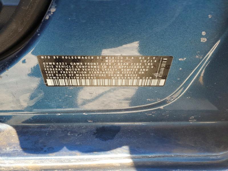 Aukcja sprzedaży 2015 Volkswagen Jetta, vin: 3VWD17AJ1FM231863, numer aukcji: 75313145