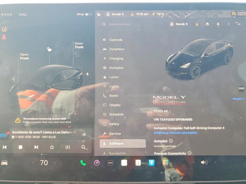 75217635 :رقم المزاد ، 7SAYGDEF3PF964965 vin ، 2023 Tesla Model Y مزاد بيع