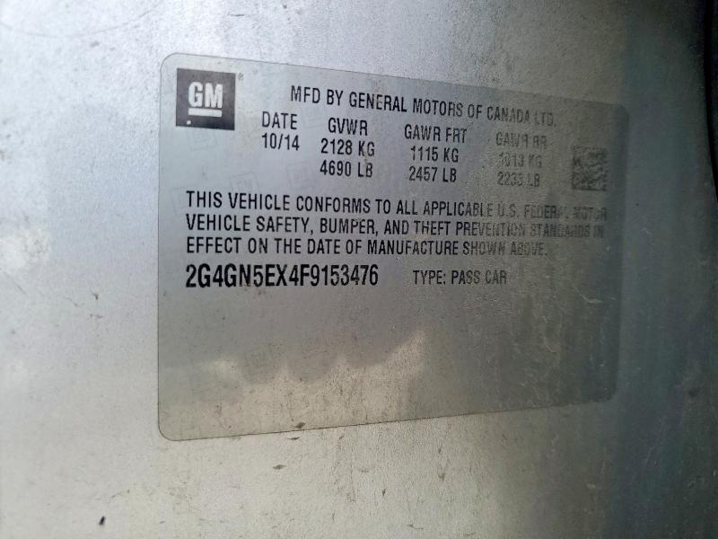 Продажа на аукционе авто 2015 Buick Regal, vin: 2G4GN5EX4F9153476, номер лота: 99890275