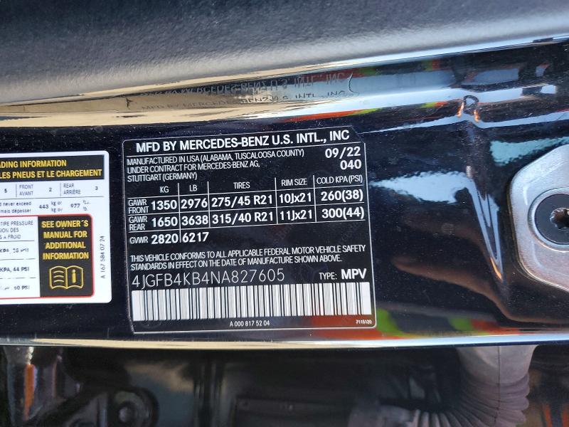 Продажа на аукционе авто 2022 Mercedes-benz Gle 350 4m, vin: 4JGFB4KB4NA827605, номер лота: 98312745
