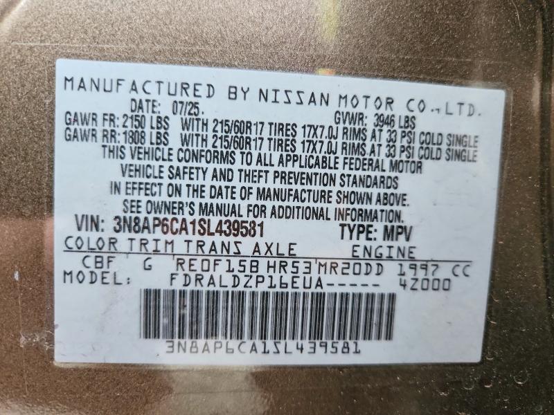 Продажа на аукционе авто 2025 Nissan Kicks, vin: 3N8AP6CA1SL439581, номер лота: 72245535