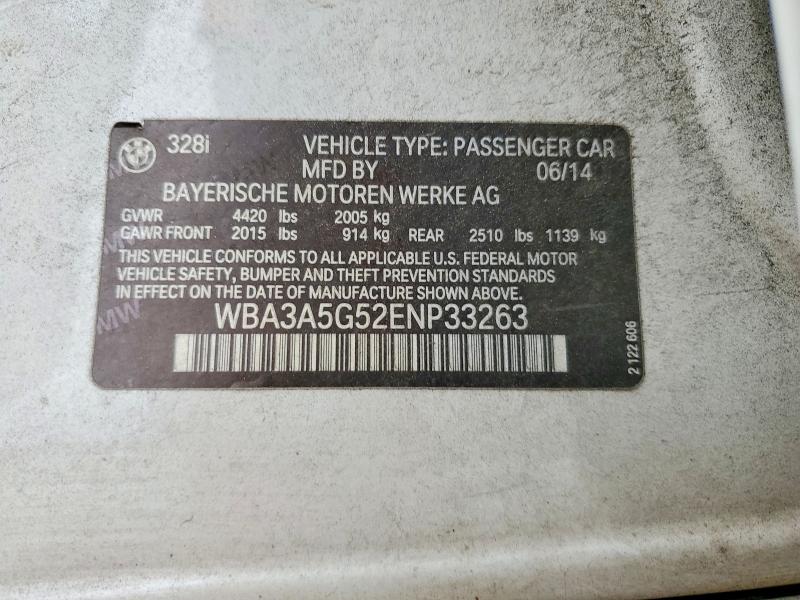 Продаж на аукціоні авто 2014 Bmw 328 I, vin: WBA3A5G52ENP33263, номер лоту: 74897015