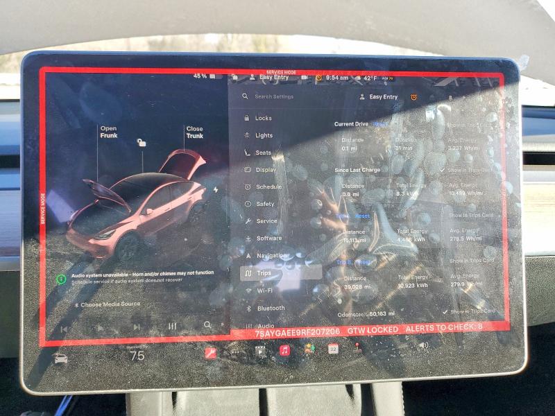 73732625 :رقم المزاد ، 7SAYGAEE9RF207206 vin ، 2024 Tesla Model Y مزاد بيع