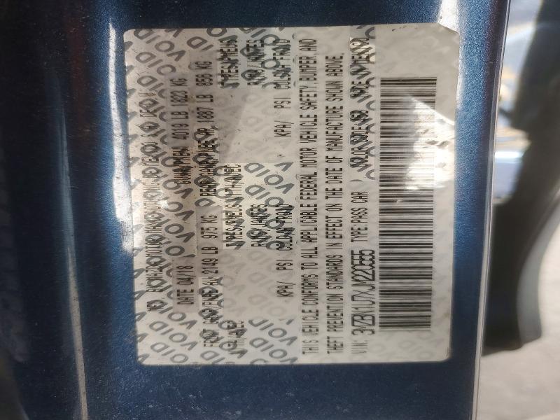 72360385 :رقم المزاد ، 3MZBN1U7XJM220555 vin ، 2018 Mazda 3 مزاد بيع