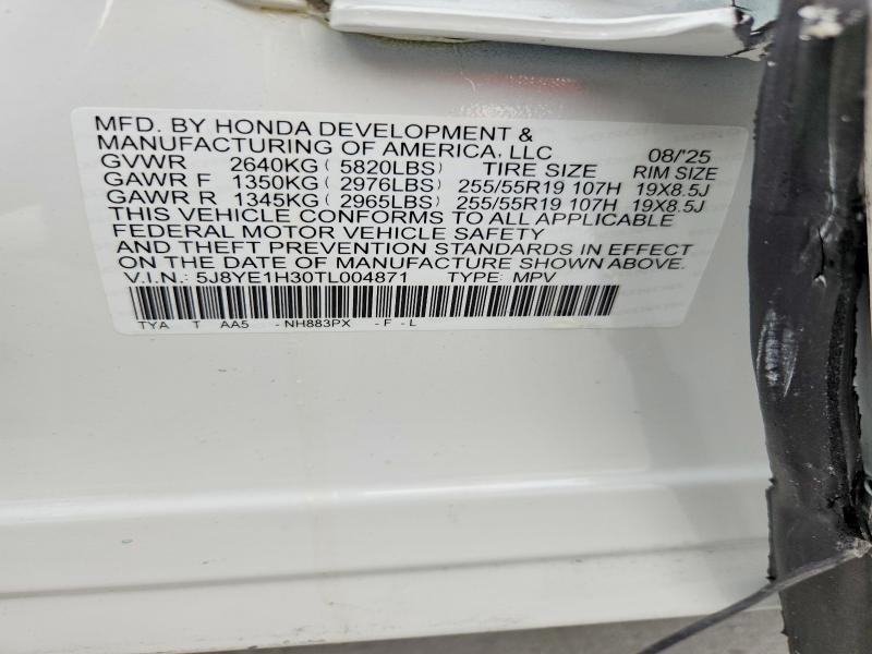 Продажа на аукционе авто 2026 Acura Mdx, vin: 5J8YE1H30TL004871, номер лота: 74462205