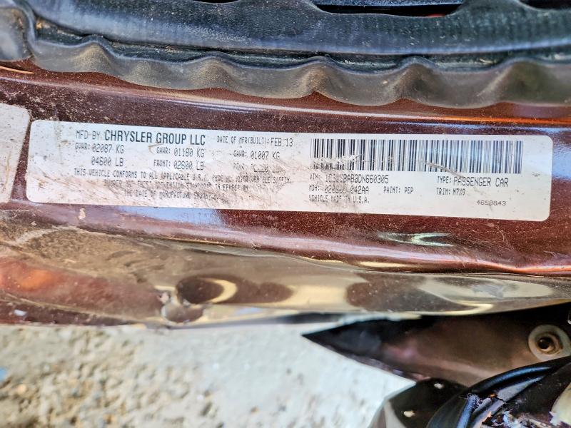 Aukcja sprzedaży 2013 Chrysler 200, vin: 1C3CCBAB3DN660305, numer aukcji: 99854865