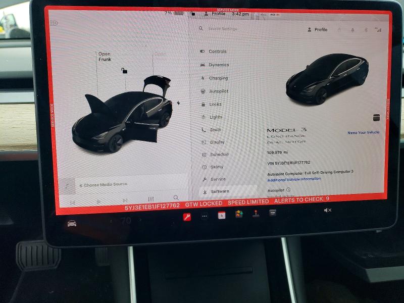 Aukcja sprzedaży 2018 Tesla Model 3, vin: 5YJ3E1EB1JF127762, numer aukcji: 97753625