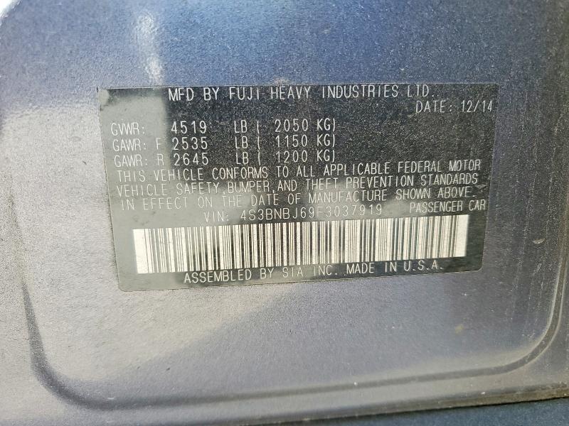 Продажа на аукционе авто 2015 Subaru Legacy, vin: 4S3BNBJ69F3037919, номер лота: 73910075