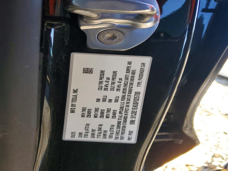 Продажа на аукционе авто 2025 Tesla Model 3, vin: 5YJ3E1EA5SF025700, номер лота: 72123005