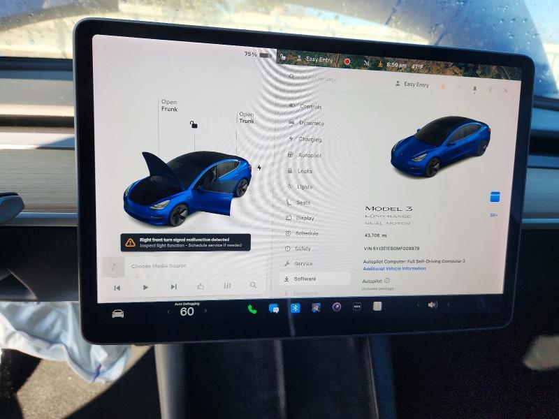 Продажа на аукционе авто 2021 Tesla Model 3, vin: 5YJ3E1EB0MF009979, номер лота: 99306865
