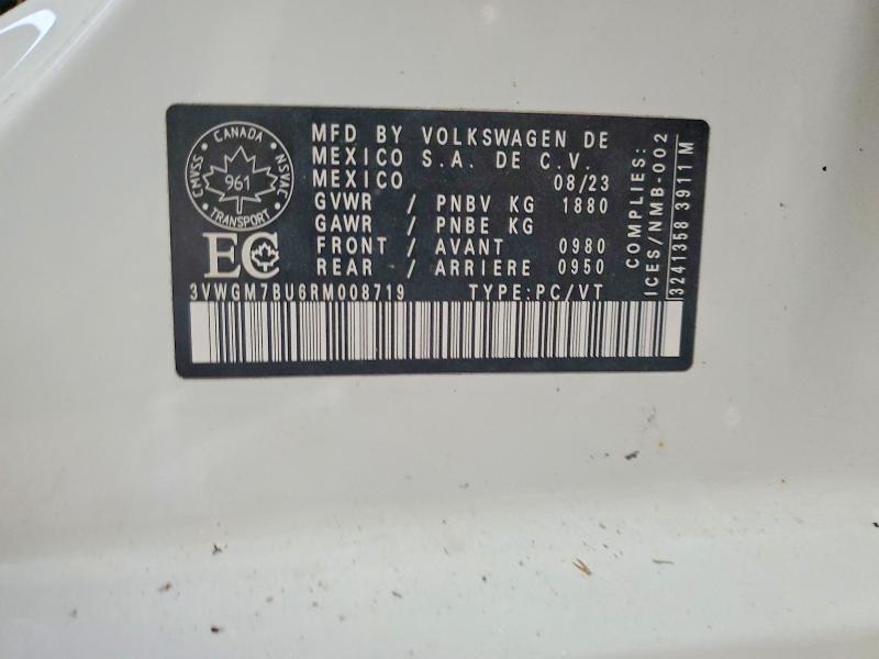 Aukcja sprzedaży 2024 Volkswagen Jetta, vin: 3VWGM7BU6RM008719, numer aukcji: 98574285