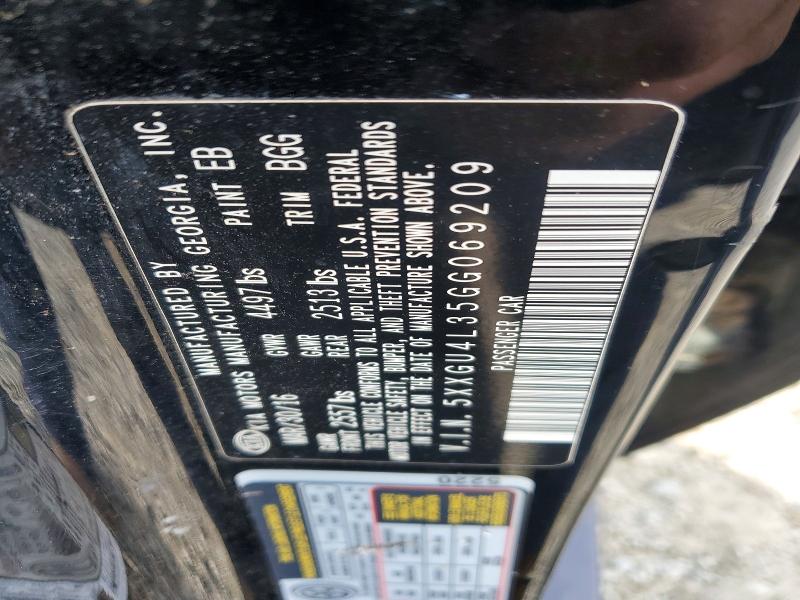 2016 Kia Optima მანქანა იყიდება აუქციონზე, vin: 5XXGU4L35GG069209, აუქციონის ნომერი: 72252525