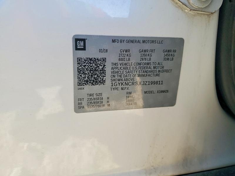 Aukcja sprzedaży 2018 Cadillac Xt5, vin: 1GYKNCRSXJZ199811, numer aukcji: 74099145