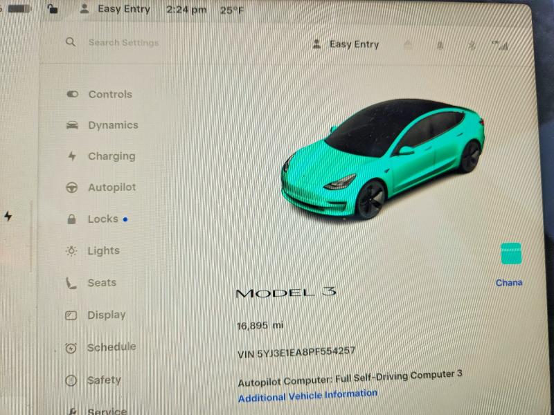 Продаж на аукціоні авто 2023 Tesla Model 3, vin: 5YJ3E1EA8PF554257, номер лоту: 74294245