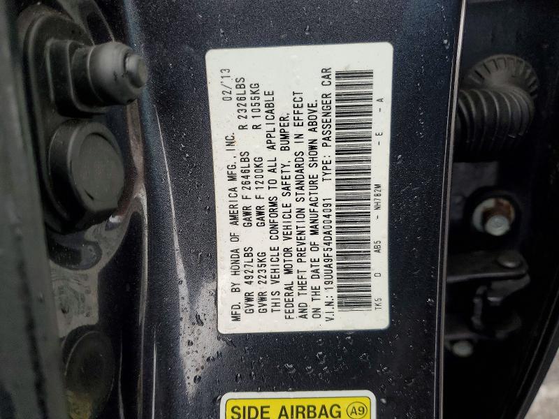 Aukcja sprzedaży 2013 Acura Tl, vin: 19UUA9F54DA004091, numer aukcji: 96644775