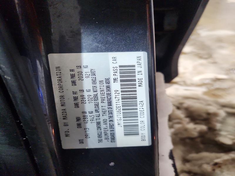 Aukcja sprzedaży 2014 Mazda 6, vin: JM1GJ1U62E1147129, numer aukcji: 75149715