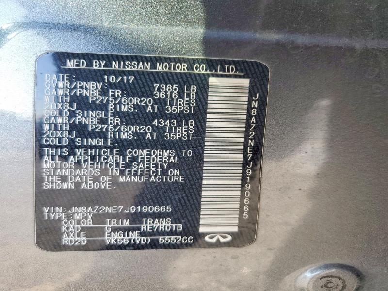 Продажа на аукционе авто 2018 Infiniti Qx80 Base, vin: JN8AZ2NE7J9190665, номер лота: 99757285