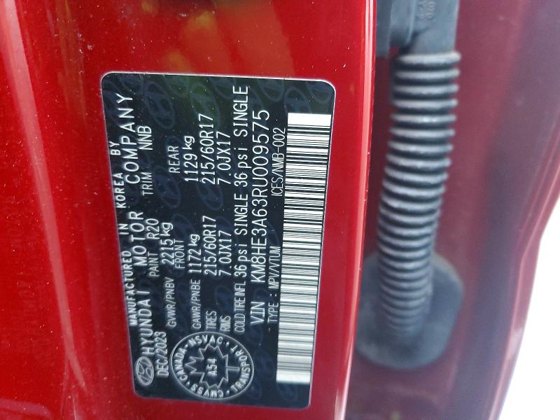 Aukcja sprzedaży 2024 Hyundai Kona, vin: KM8HE3A63RU009575, numer aukcji: 98864365
