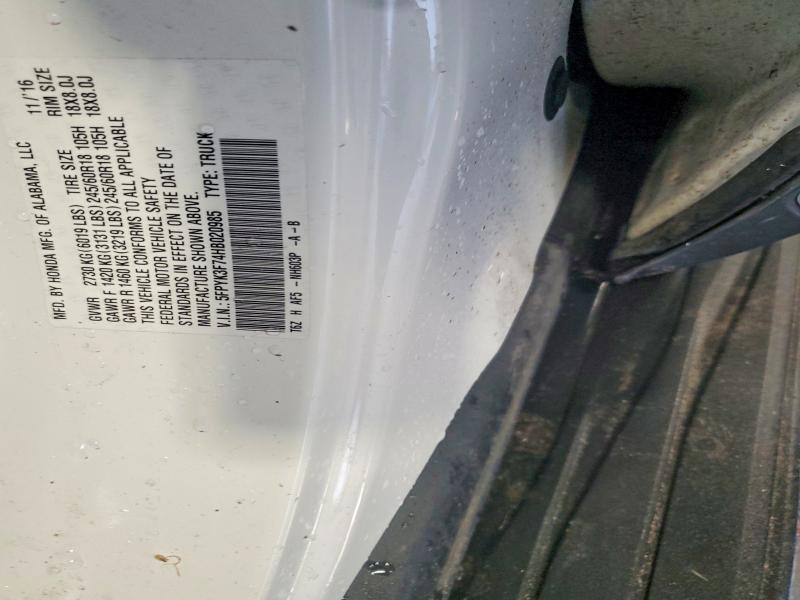 Aukcja sprzedaży 2017 Honda Ridgeline, vin: 5FPYK3F74HB020985, numer aukcji: 99269125