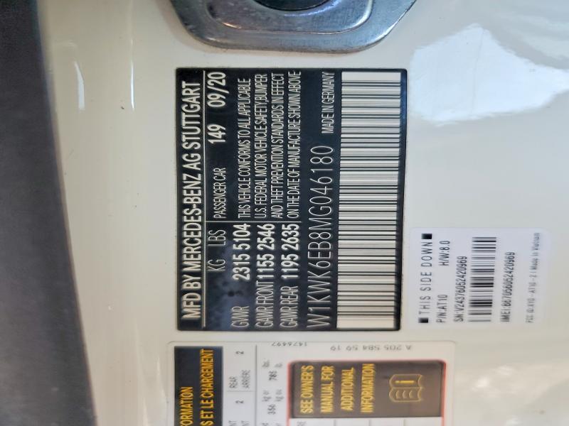Aukcja sprzedaży 2021 Mercedes-benz C, vin: W1KWK6EB8MG046180, numer aukcji: 75728175