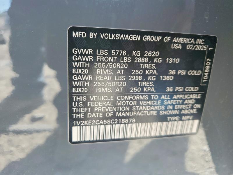 Aukcja sprzedaży 2025 Volkswagen Atlas Cross Sport, vin: 1V2KE2CA5SC218879, numer aukcji: 98207885