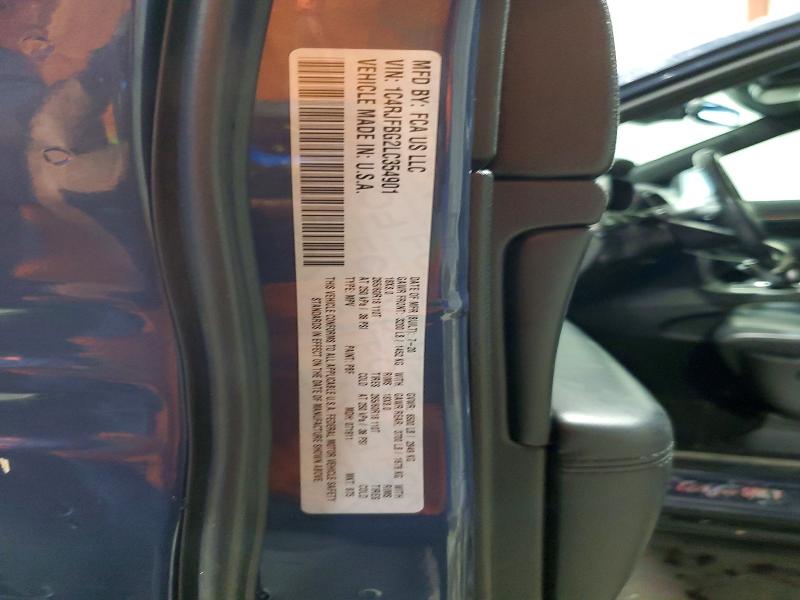 74684965 :رقم المزاد ، 1C4RJFBG2LC354901 vin ، 2020 Jeep Grand Cherokee مزاد بيع