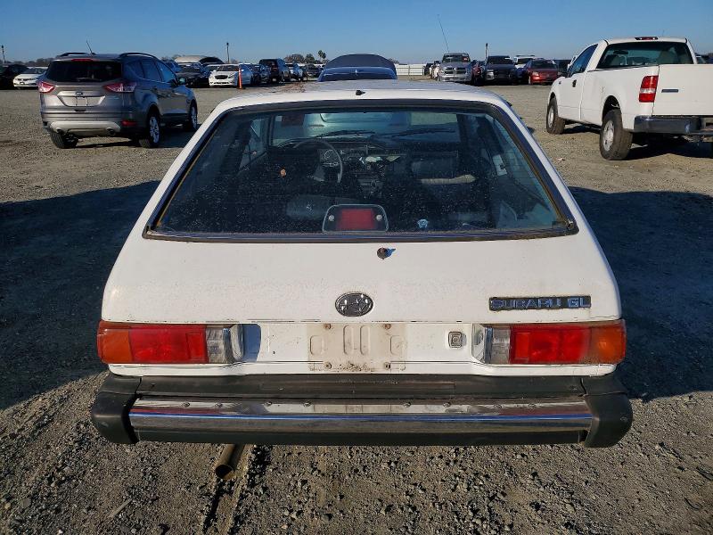 98839675 :رقم المزاد ، JF1AF23B0HB100004 vin ، 1987 Subaru Gl مزاد بيع