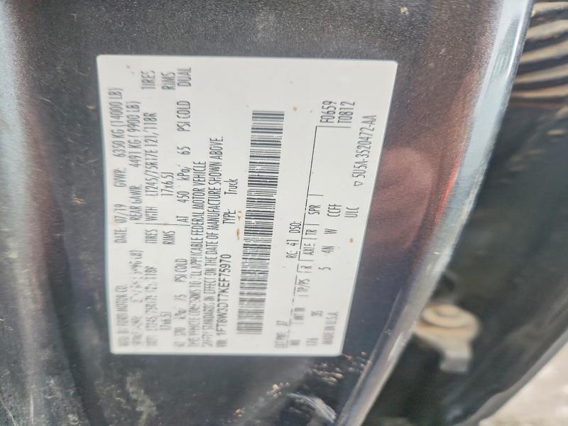 Продаж на аукціоні авто 2019 Ford F350, vin: 1FT8W3DT7KEF75970, номер лоту: 98069665