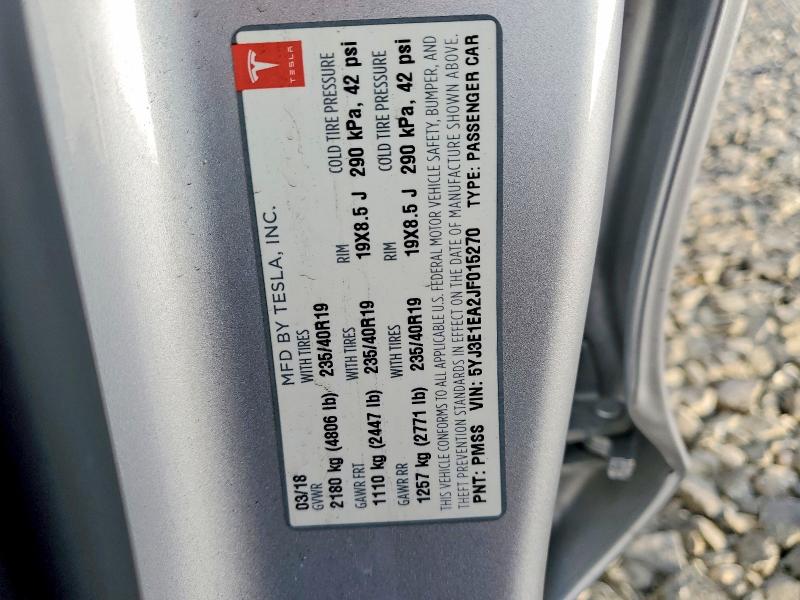 Aukcja sprzedaży 2018 Tesla Model 3, vin: 5YJ3E1EA2JF015270, numer aukcji: 73845515