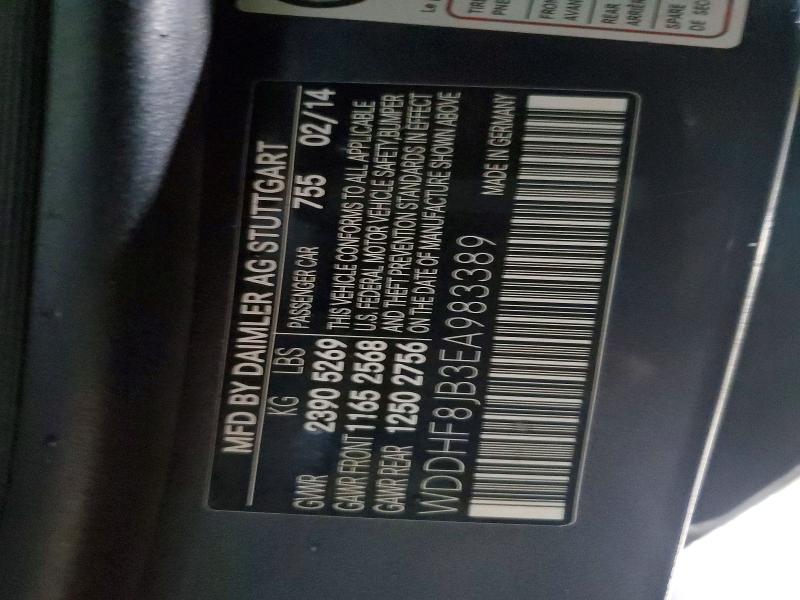 Aukcja sprzedaży 2014 Mercedes-benz E, vin: WDDHF8JB3EA983389, numer aukcji: 74955125