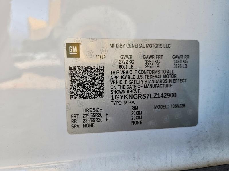 Aukcja sprzedaży 2020 Cadillac Xt5, vin: 1GYKNGRS7LZ142900, numer aukcji: 74368345