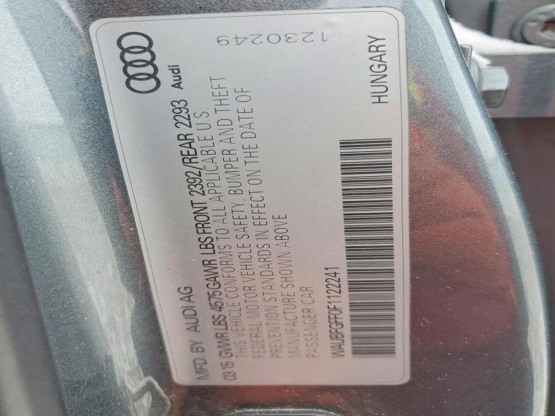 2015 Audi A3 მანქანა იყიდება აუქციონზე, vin: WAUBFGFF0F1122241, აუქციონის ნომერი: 73157425