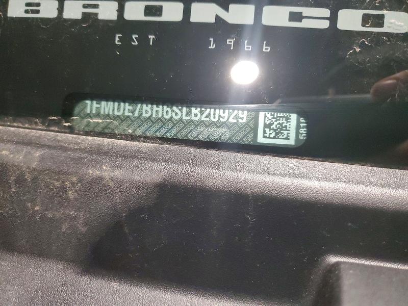 2025 Ford Bronco მანქანა იყიდება აუქციონზე, vin: 1FMDE7BH6SLB20929, აუქციონის ნომერი: 72939655