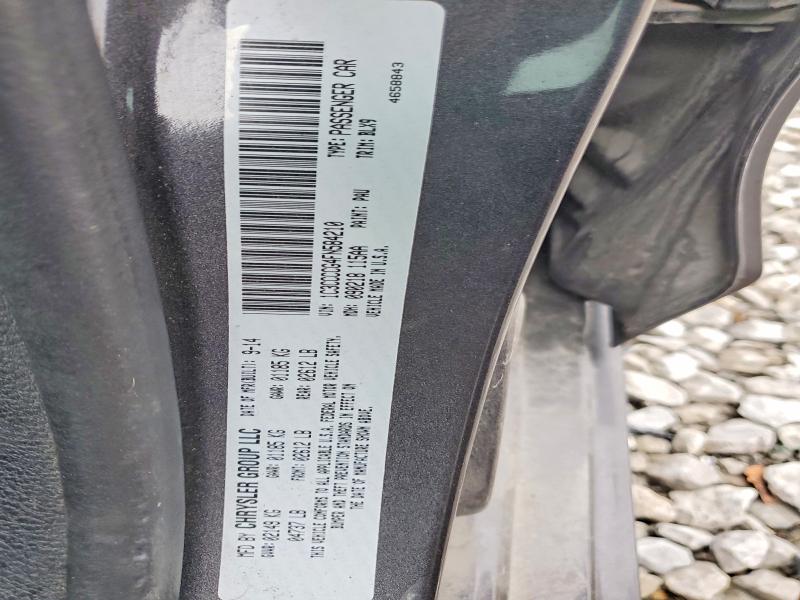 Aukcja sprzedaży 2015 Chrysler 200, vin: 1C3CCCCG4FN584210, numer aukcji: 98053675