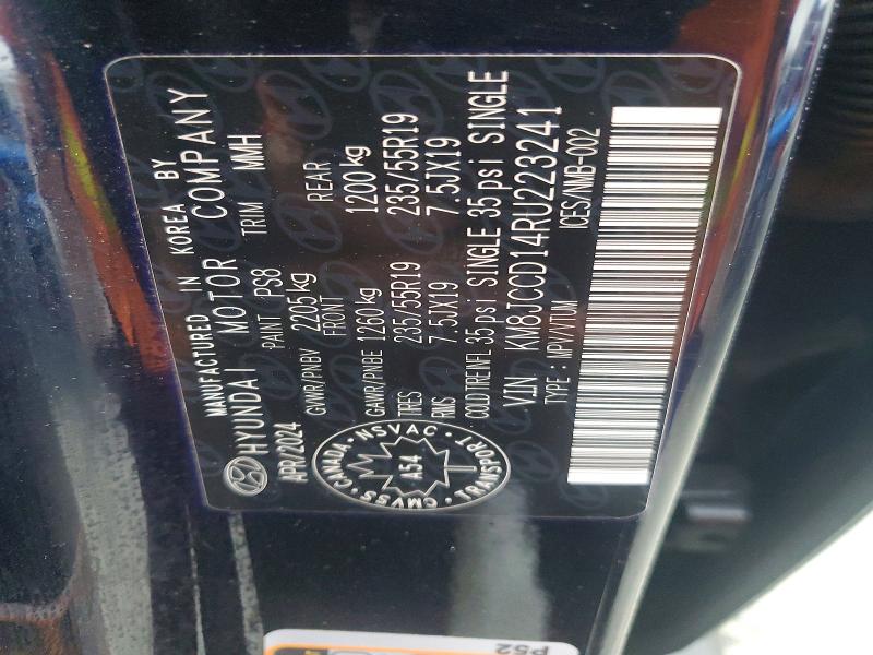 Продажа на аукционе авто 2024 Hyundai Tucson, vin: KM8JCCD14RU223241, номер лота: 73386355