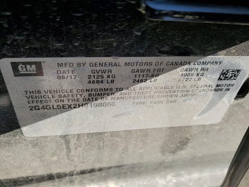 Продаж на аукціоні авто 2017 Buick Regal, vin: 2G4GL5EX2H9198666, номер лоту: 73456245